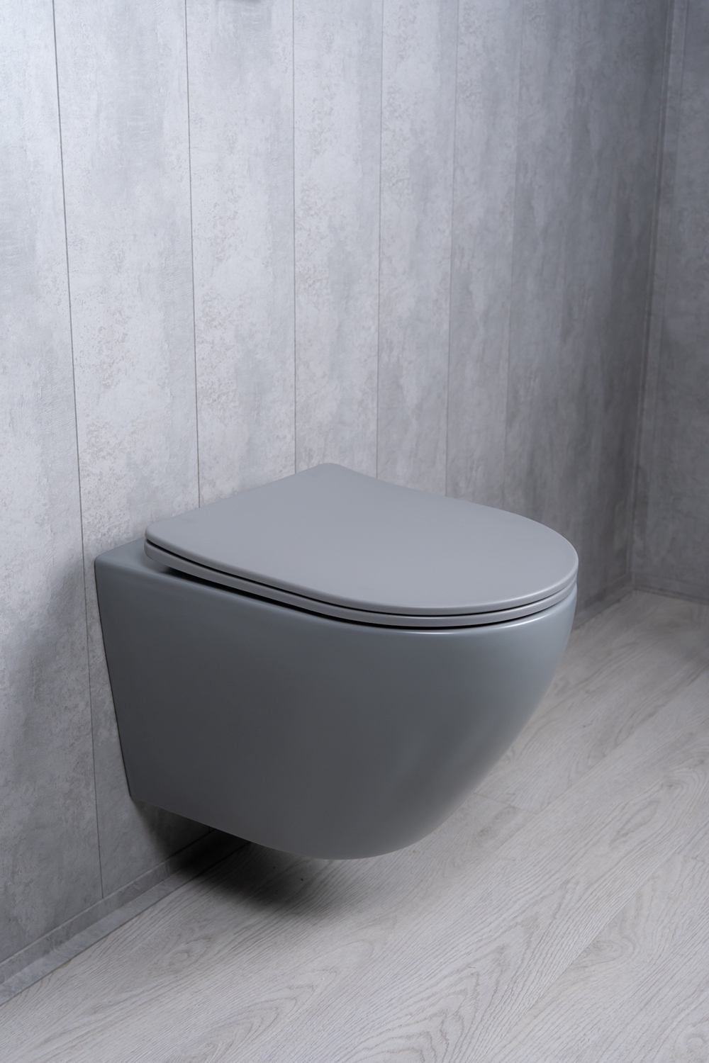 Унитаз подвесной Tornado Gid Tr2122TF-Lgm 62259Y серый матовый 49x36x36