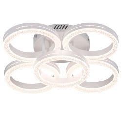 Светильник потолочный светодиодный Rivoli Juniper 6187-701 LED 75Вт 3000-6000К белый с пультом | Rivoli