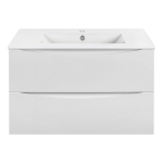 Тумба под раковину Vincea Mia 800 подвесная, 2 выкатных ящика soft close, G.White