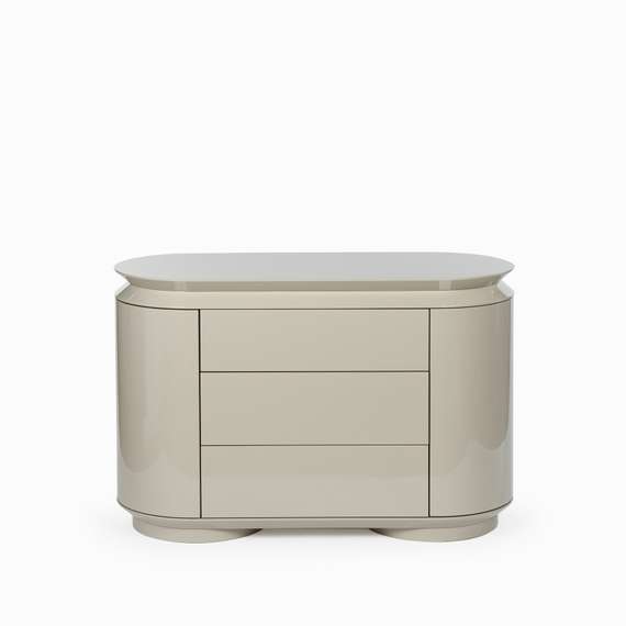 Комод Paula 120х50 см, серый глянец