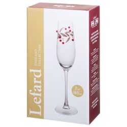 НАБОР БОКАЛОВ ДЛЯ ШАМПАНСКОГО "BERRY DREAMS" ИЗ 2 ШТ. 180 МЛ