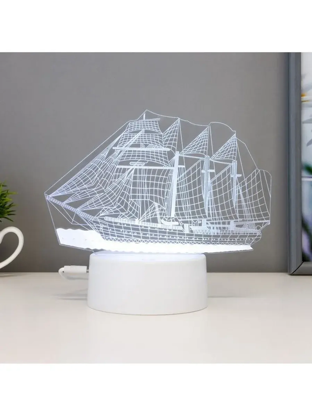 Светильник сенсорный «Фрегат» LED 7 цветов USB/от батареек б