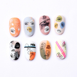 Charmicon 3D Silicone Stickers №125 Губы и глаза