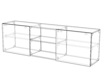 Полка ДЕПО /2000*600*423/ анкор темный / анкор светлый