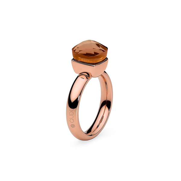 Кольцо Qudo Firenze smoked topaz 16 мм 610763/16.0 BR/RG размер 16