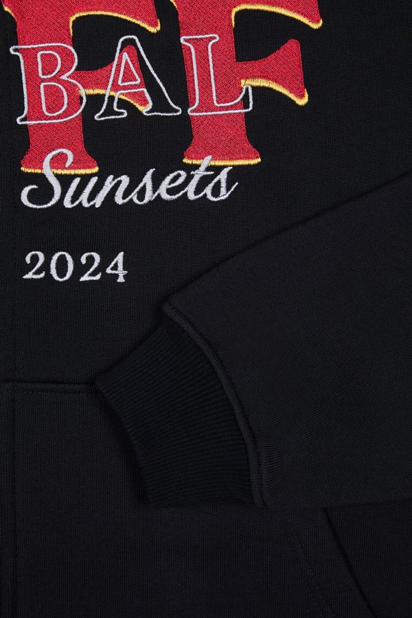 Худи Zip черное - фото 9