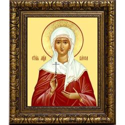 Васса Алонская Святая мученица. Икона на холсте.