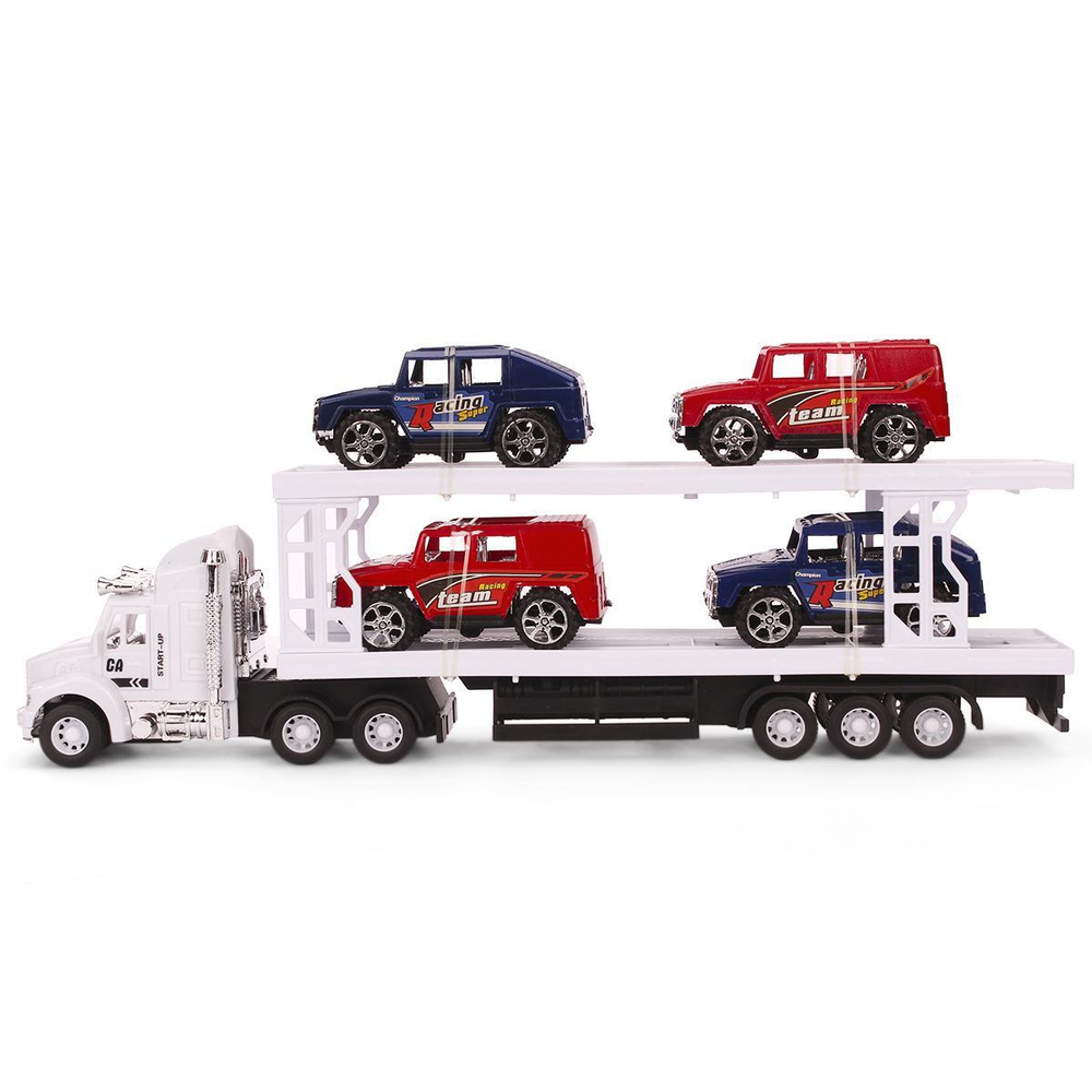 Автовоз ин. 34см +4машины, ПК 99A7-1