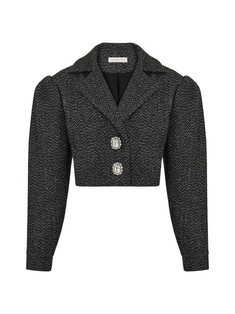 Жакет укороченный Queen, серый