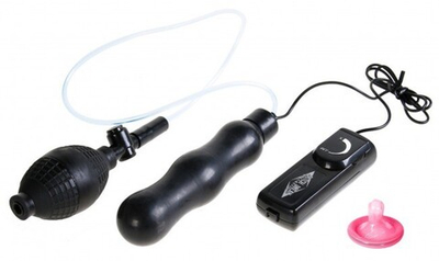 Анальный расширитель с вибрацией ZEPPLIN (Цвет: черный)