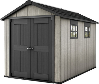 Пластиковый сарай Keter Oakland 7511, серый (размеры 210 х 342 см)