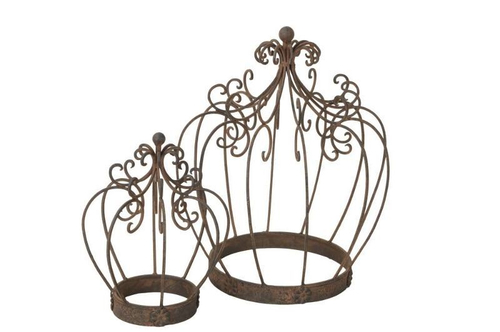 Набор из 2-х шт Декор "Корона" 21x28см / 35x40см