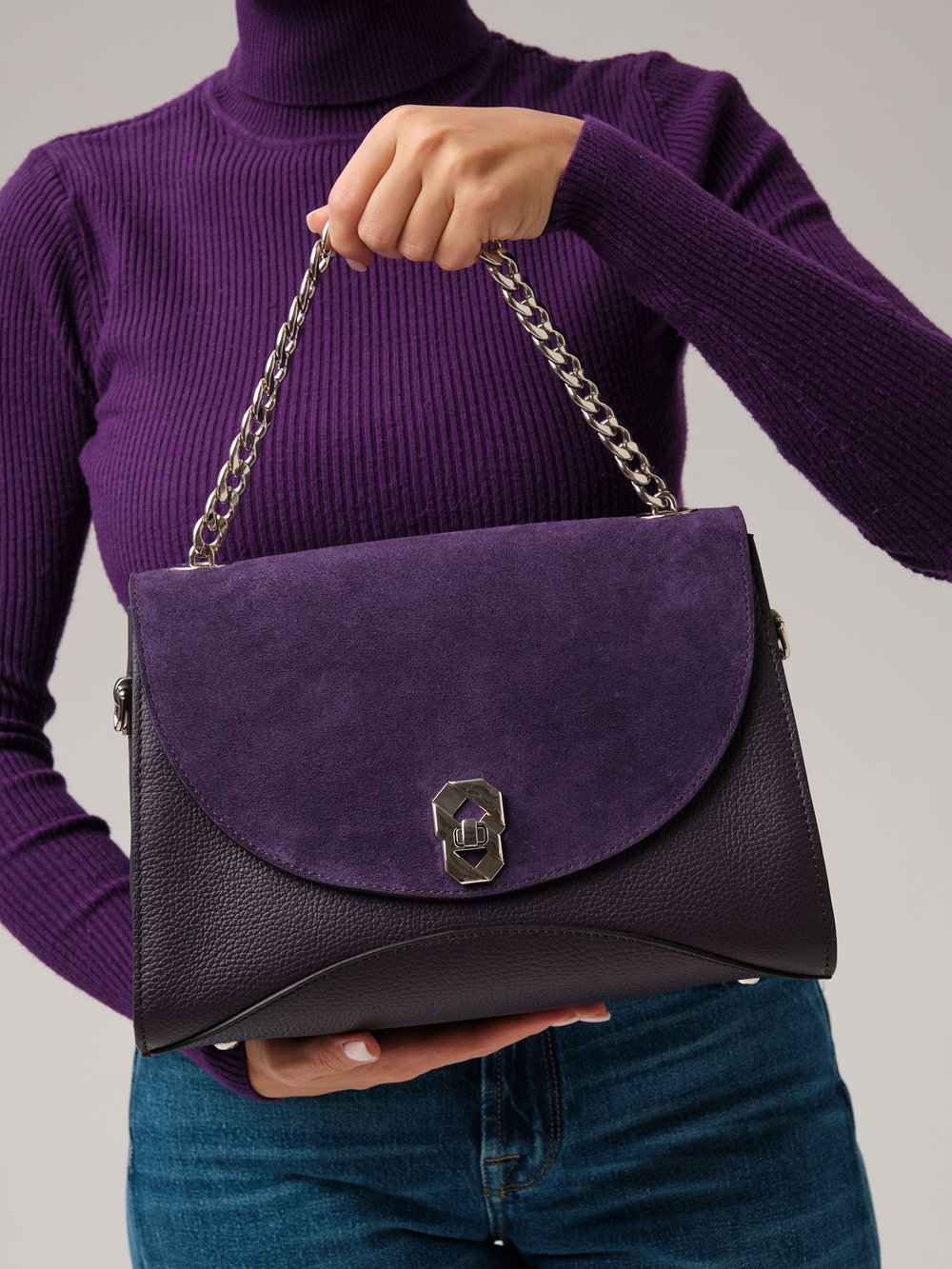 Сумка на плечо Azaro 30837 пыльно-фиолетовый