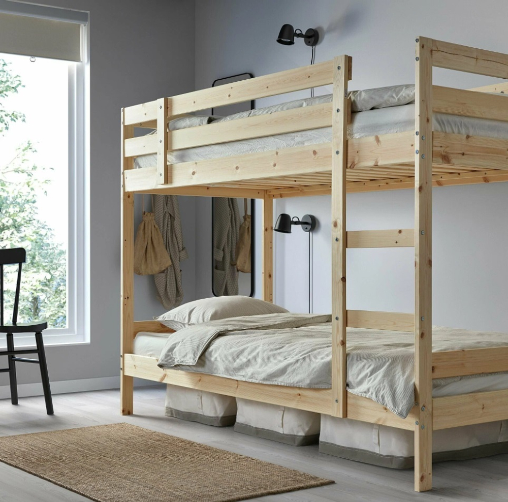 Двухъярусная кровать Ikea Мидал MYDAL, массив сосны