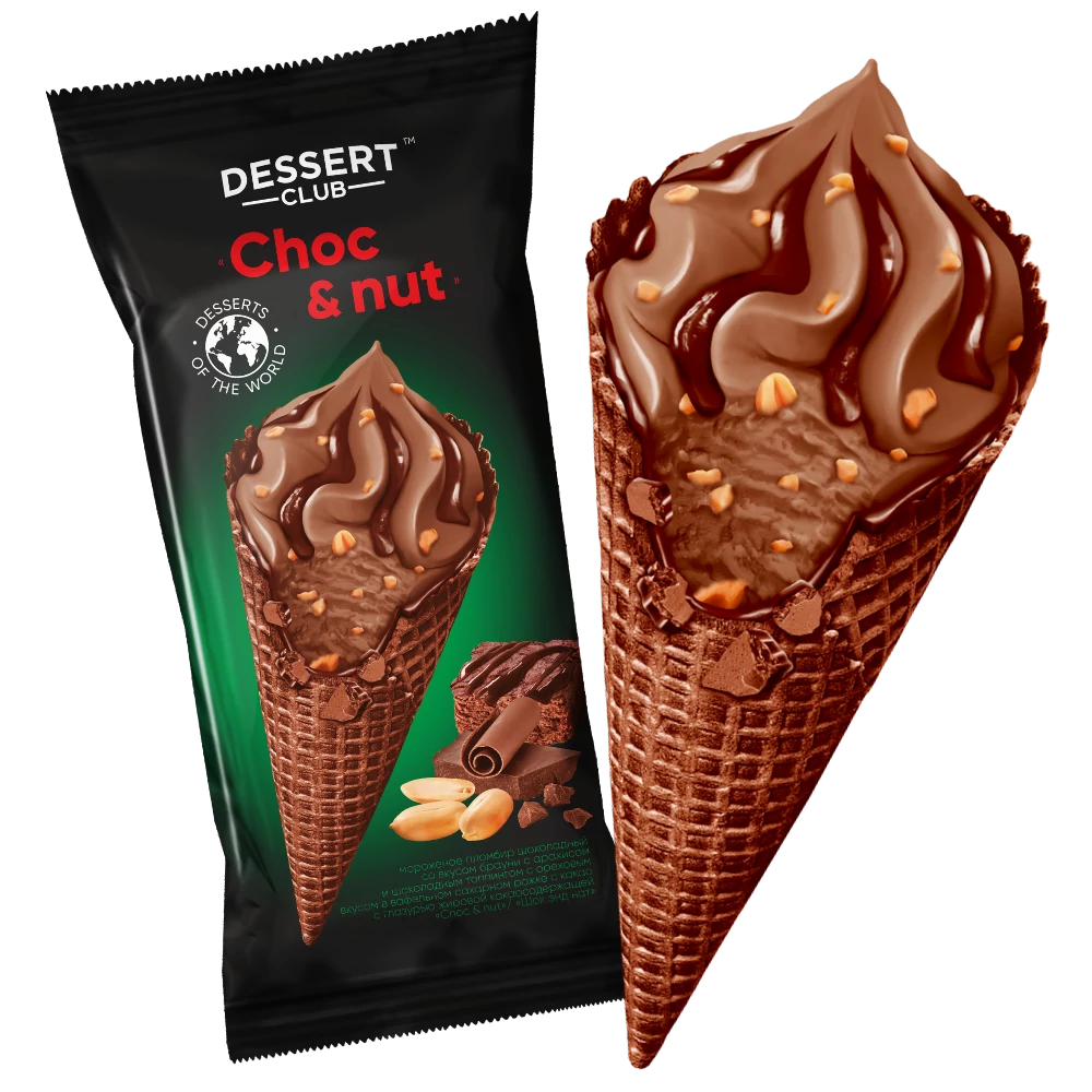 Мороженое Dessert club choc&nuts 80 гр