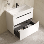 Тумба с умывальником IDDIS Ray, напольная, 80 см, белый, RAY80WFi95K