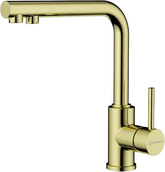 Смеситель Omoikiri Nakagawa 2 Plus-LG латунь/светлое золото