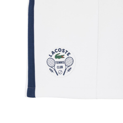 Мужские теннисные шорты Lacoste Ultra Dry Badge Accent Tennis Heritage - белый
