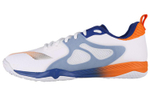 Li Ning Slip Resistant, Abrasion Resistant, Breathable Low top Training Shoes Unisex White Blue Orange