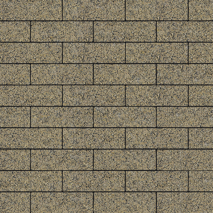 Тротуарная плитка ПРЯМОУГОЛЬНИК 300х100 мм - Гранит+ Желтый с черным