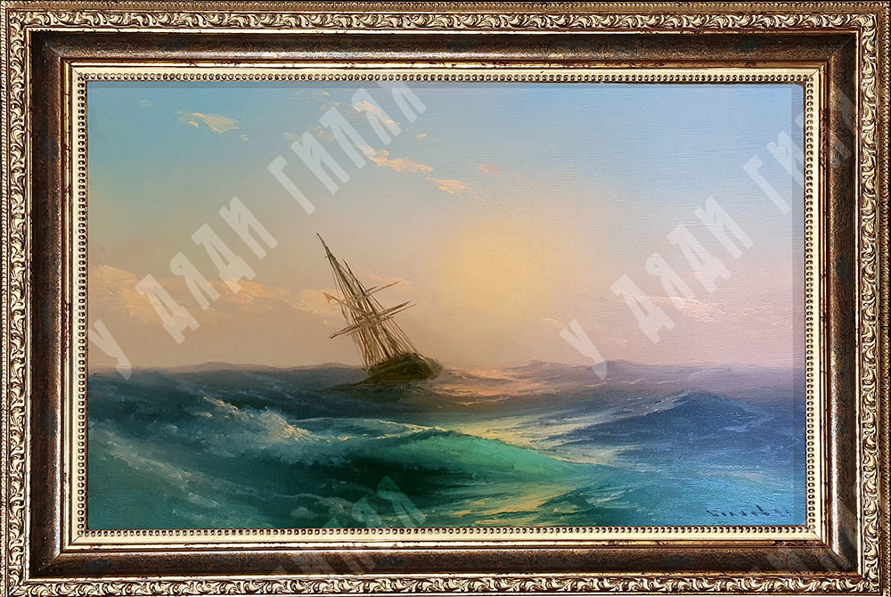 Беляев В. В. На закате. Холст, масло. Россия, 2021 г.