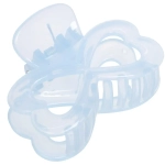 Заколка-краб для волос на блистере «Глянец-Бант», микс 6 цветов, 6см