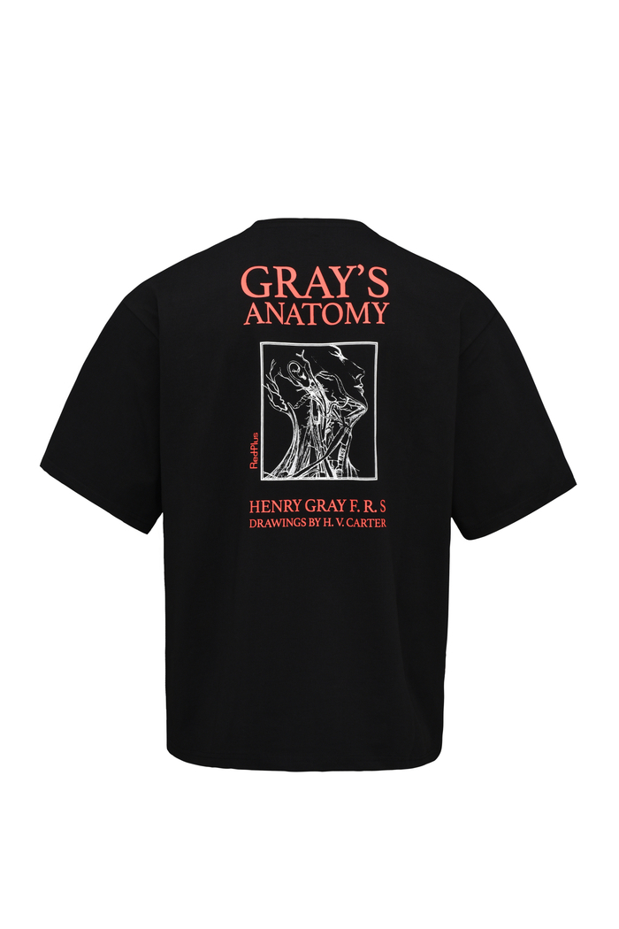 Футболка Anatomy Grays Oversize, черная