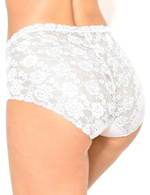 Завышенные кружевные трусики-слипы Dolce Amore (Размер: M) (Цвет: белый)