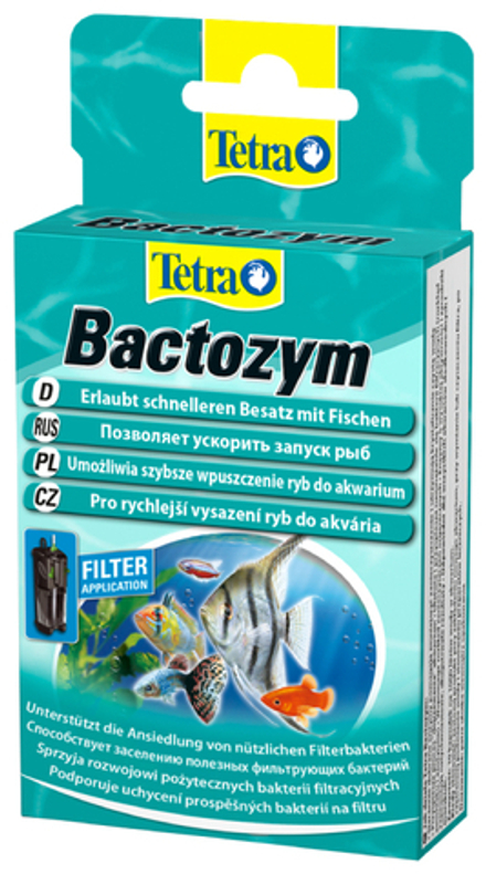 Tetra Bactozym 10 капсул средство для биоактивации фильтра