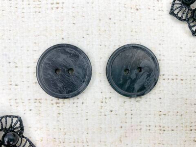 Пуговицы, d 2,8 см, графит