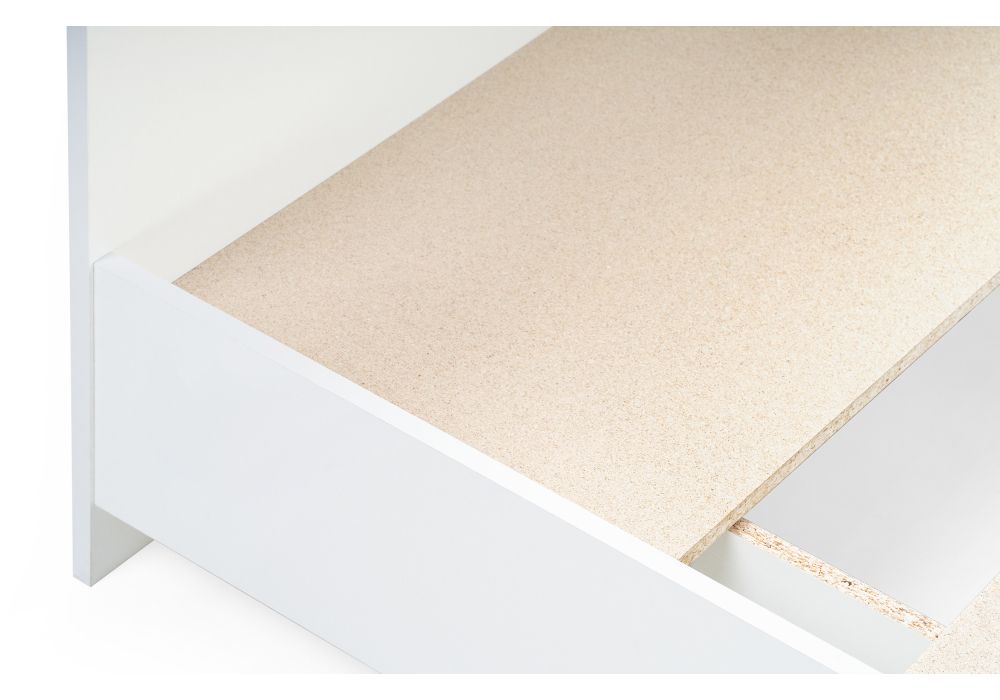 Двуспальная кровать Адайн 160х200 белое дерево / белое дерево