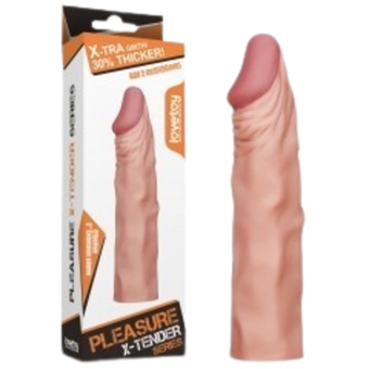 Насадка Pleasure X-Tender из киберкожи (+5 см)