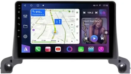 Магнитола Peugeot 3008, 5008 2016-2022, 4008 2020+ (рамка 9) - FarCar 9638 монитор 9" QLED на Android 13, 8-ядер, CarPlay, 4G SIM-слот