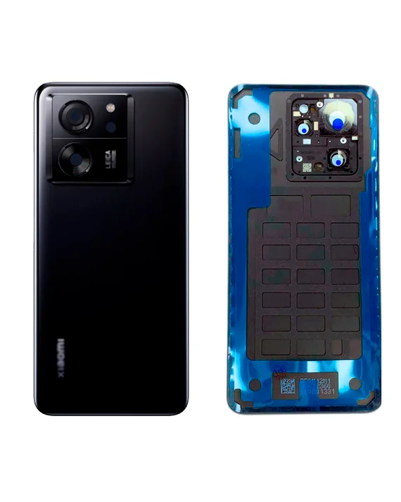 Задняя крышка для Xiaomi Mi 13T (Черная) со стеклом камеры