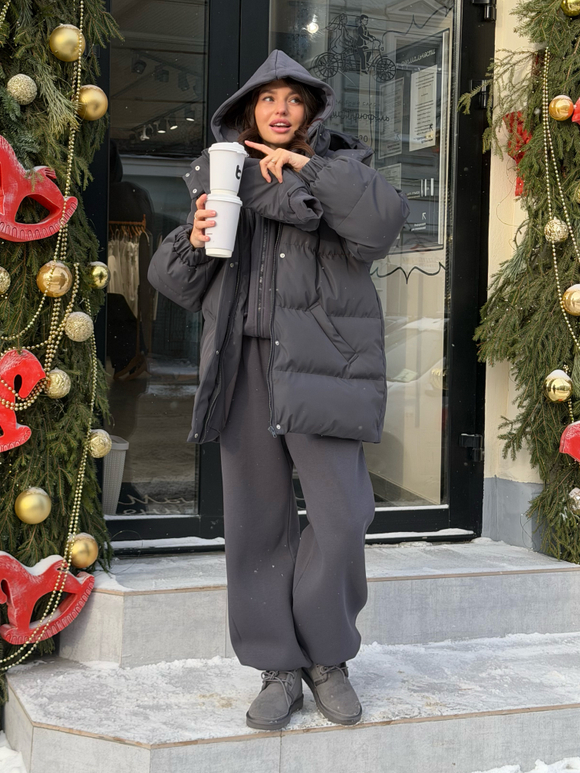 Пуховик COLD SEASON, асфальт