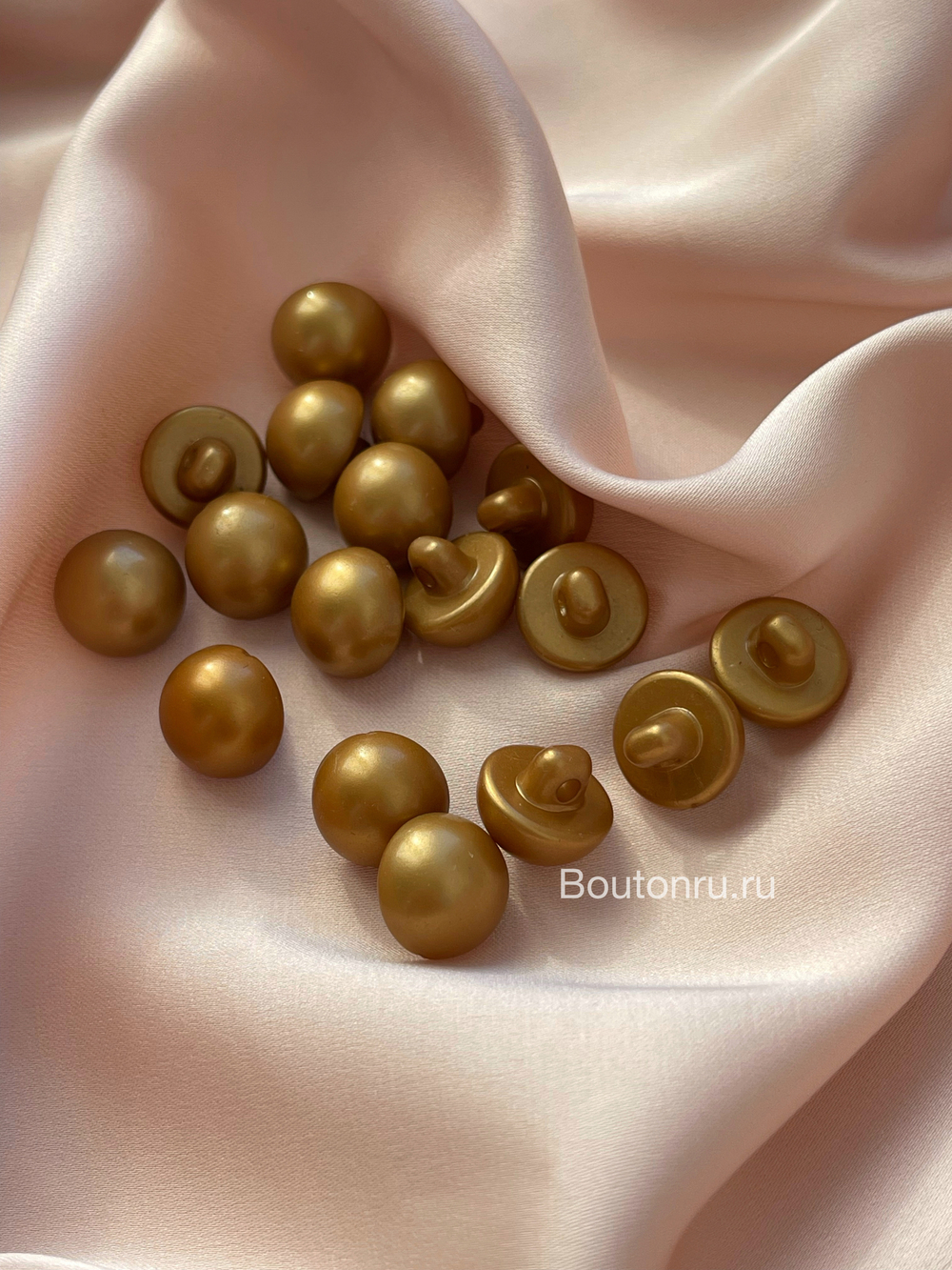 Пуговицы Золото Пластик 11,5 мм