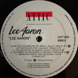 Виниловая пластинка Lee Aaron - Lee Aaron LP