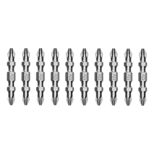 Бита двухстор., PH2-PZ2х45мм, сталь S2, 10шт. Gross