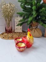 Фарфоровая подставка для яиц "Курочка"