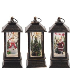 GAEM Изделие декоративное "Фонарь" с подсветкой (3хАG13), L5,5 W5,5 H12,5 см