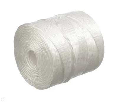 Шпагат полипропиленовый крепежный белый 500м, 1200 ТЕКС для обвязки и упаковки корзин и коробок, подвязки растений в саду и огороде, прочная бечевка