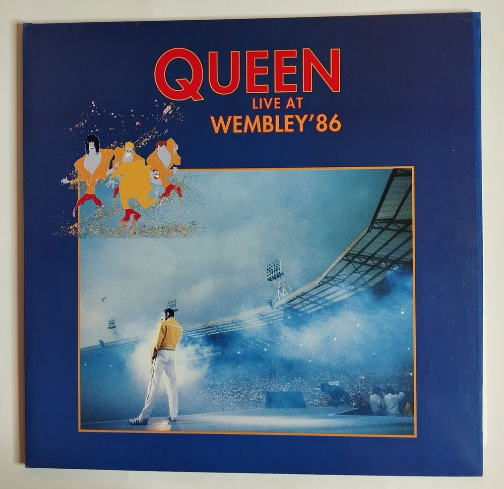 Винтажная виниловая пластинка LP Queen Live At Wembley 86 (UK 1992)