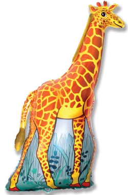Шар (47""/119 см) Фигура, Жираф, Оранжевый, 1 шт. Г039