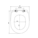 Сиденье для унитаза дюропласт,IDDIS,ID 126 Dp Sc микр,белое(Элегант,Лира,Идеал,Стандарт,Лада,Анимо)