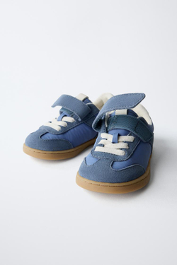 ZARA КРОССОВКИ RETRO BAREFOOT, СИНИЙ