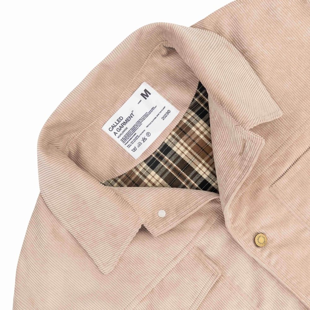 Куртка Called a Garment Corduroy work Светло-бежевая