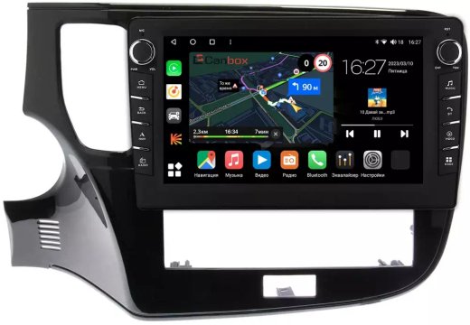Магнитола Mitsubishi Outlander 3 2020-2022 - Canbox 10-1153 Android 10, ТОП процессор, CarPlay, 4G SIM-слот