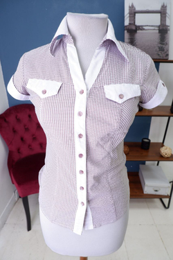 Рубашка Enulung с коротким рукавом 46 размер