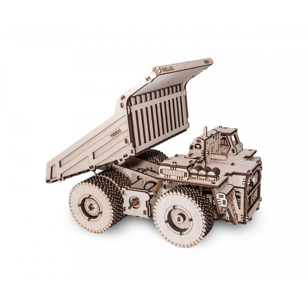 Белаз 75600 от Eco Wood Art - Деревянный конструктор, сборная механическая модель, 3D пазл