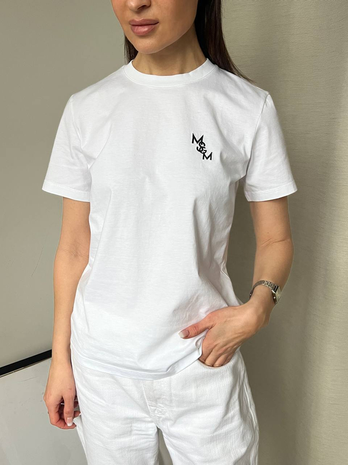 Хлопковая футболка MSGM, XS